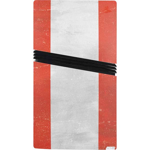 Peru Flag Distressed PS5 Pro Console Skin
